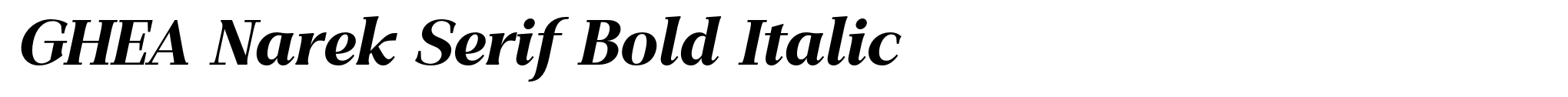 GHEA Narek Serif Bold Italic image